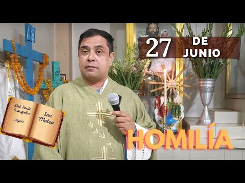 EVANGELIO DE HOY jueves 27 de junio del 2024 - Padre Arturo Cornejo