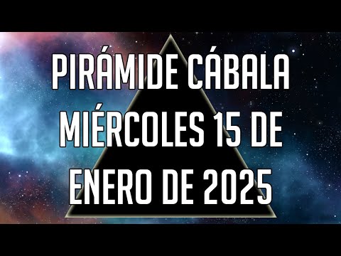 ? Pirámide Cábala para el Miércoles 15 de Enero de 2025 - Lotería de Panamá