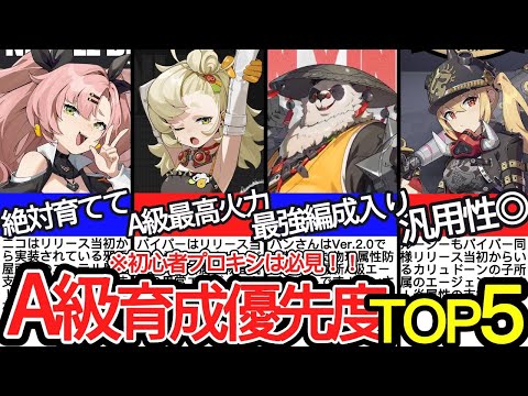 【ゼンゼロ】最強クラス!? 絶対に育てるべきA級エージェントランキングTOP5【ゼンレスゾーンゼロ/ZZZ】