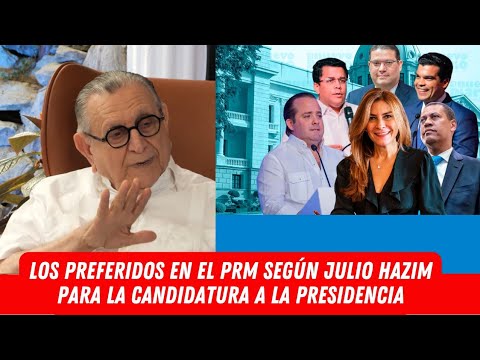 LOS PREFERIDOS EN EL PRM SEGÚN JULIO HAZIM PARA LA CANDIDATURA A LA PRESIDENCIA