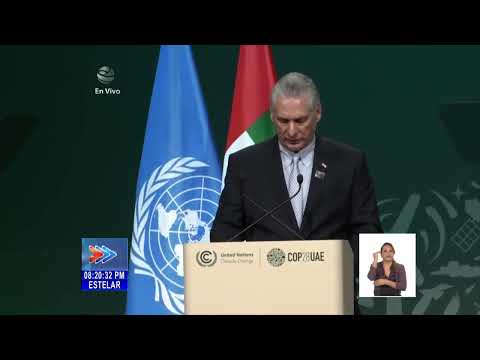 Intervención del Presidente de  Cuba en la COP-28