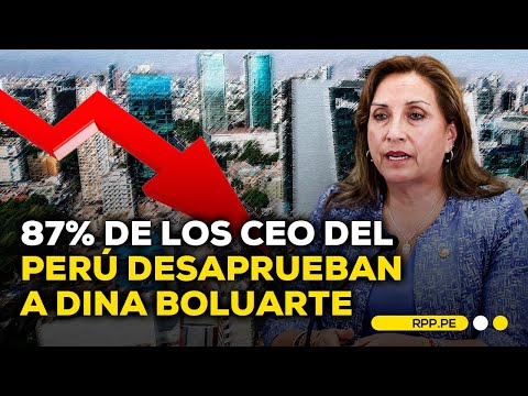 Dina Boluarte obtiene 87% de desaprobación en encuesta a los principales empresarios del país