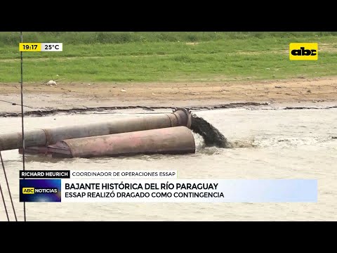 Essap realizó dragado como contingencia a la bajante histórica del río Paraguay