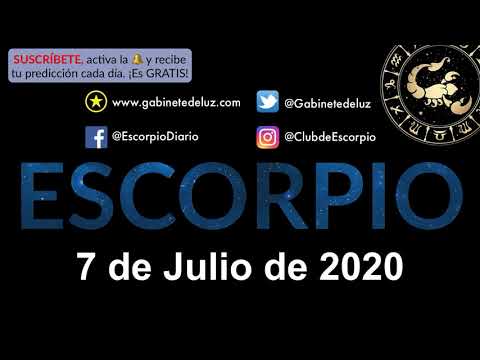 Horóscopo Diario - Escorpio - 7 de Julio de 2020