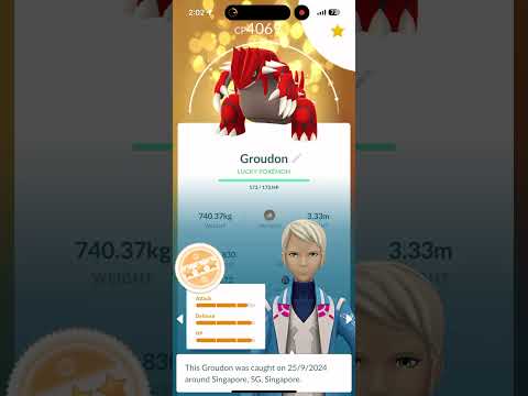 Pokemon go powering and mega my groudon to level 40