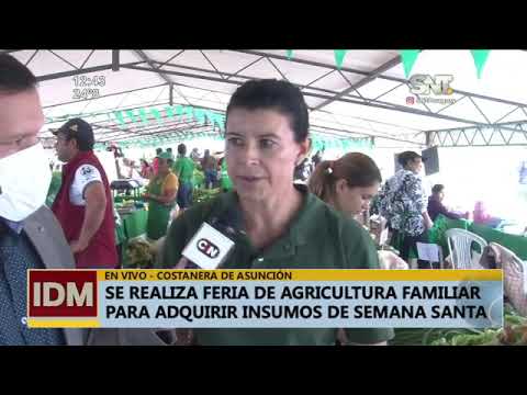 Sigue la feria de la Agricultura Familiar en la Costanera de Asunción