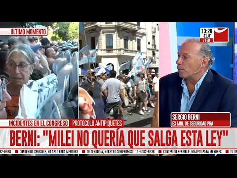 Sergio Berni en Crónica HD: Milei no quería que salga la Ley Ómnibus