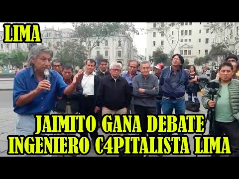 ANALISTA JAIMITO DIO CLASES DESDE LA PLAZA SAN MARTIN DE LA REALIDAD PERUANA..