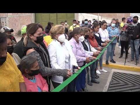 Autoridades soledenses inauguran la calle Prolongación Porfirio Díaz.
