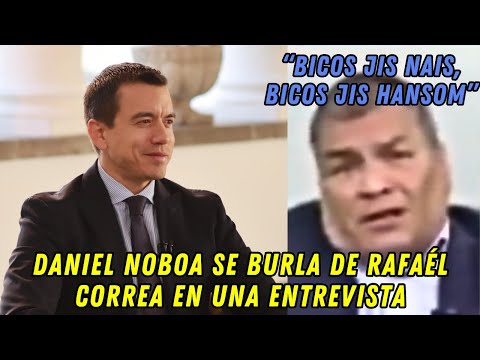 Daniel Noboa se burla de Rafaél Correa en una entrevista