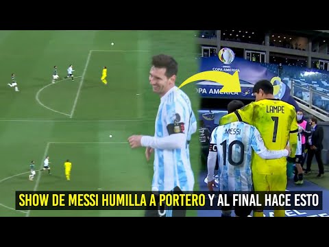 SHOW DE MESSI, HUMILLA AL PORTERO RIVAL Y AL FINAL HACE ESTO