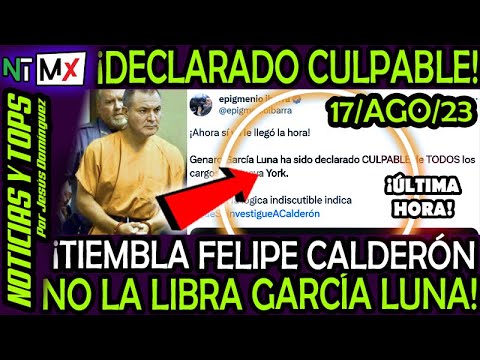 NO LA LIBRA CALDERON ¡ ES DECLARADO CULPABLE EN NUEVA YORK !