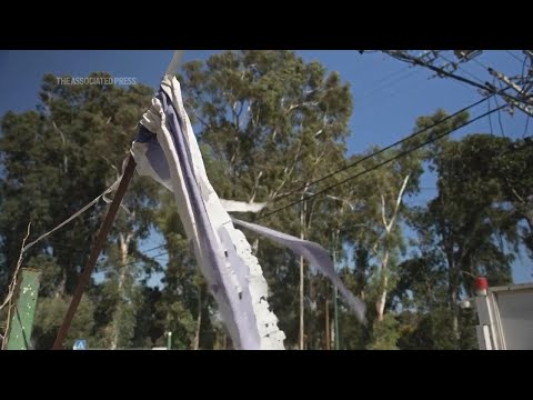 Israeli military shows rocket-scarred town near-empty close to border with Lebanon