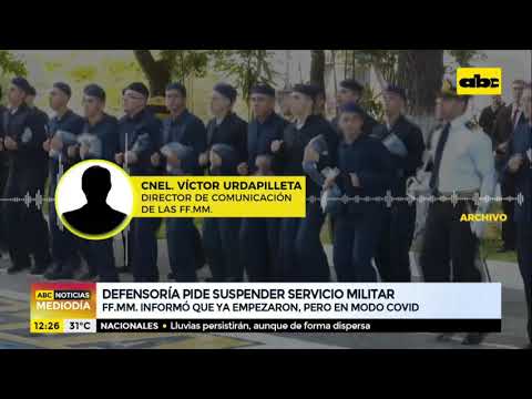 Defensoría del Pueblo pide suspender Servicio Militar Obligatorio