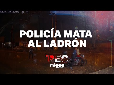 POLICÍA MATA AL LADRÓN - BALAZO EN LA PIERNA - #REC