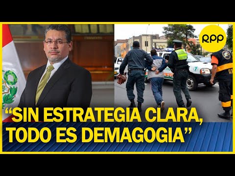 Vargas: “Gobierno de Castillo y Torres, factores que alimentan percepción de inseguridad ciudadana”