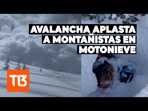 Avalancha atrapa a montañistas: lograron sobrevivir