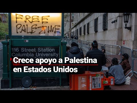 Crecen protestas (y la represión) en universidades de Estados Unidos por barbarie en Palestina