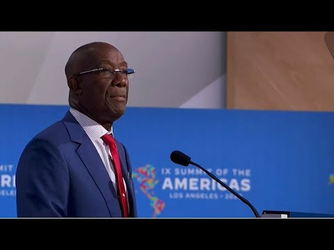 PM Rowley At 9th Summit of the Americas: Don't Exclude Cuba And Haiti