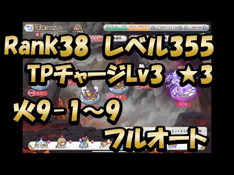 【深域火9-1～9のクリア動画　フルオート】(プリンセスコネクト！)【プリコネR】