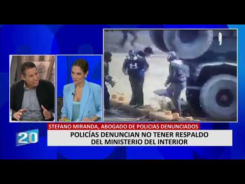 Abogado Stefano Miranda: Policías acusados de violación de derechos no tienen respaldo del Mininter