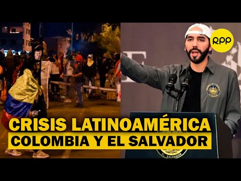 Estallido social en Colombia y autoritarismo en El Salvador