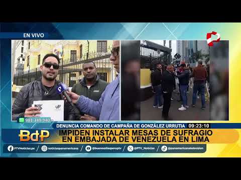 BDP impiden instalar mesas de votación en embajada de Venezuela