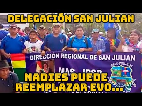 SAN JULIAN ESTUVO SATISFECHO CON EL CONGRESO DEL MAS-IPSP Y DEFENDERAN EVO MORALES..
