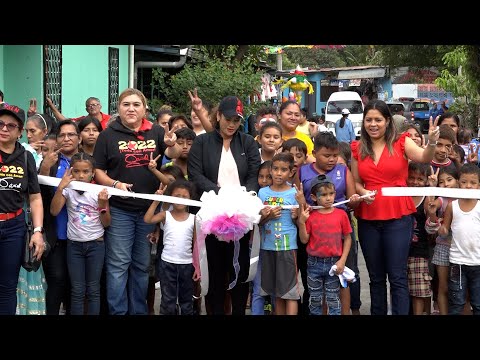 Entregan tres cuadras de calles nuevas a familias del barrio Hilario Sánchez en Managua