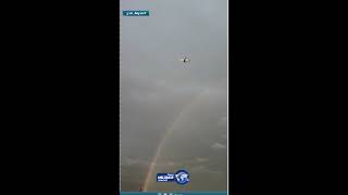 قوس قزح يزين سماء الرياض