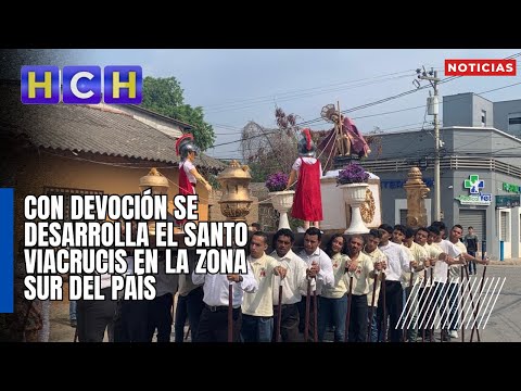 Con devoción se desarrolla el Santo Viacrucis en la zona sur del país