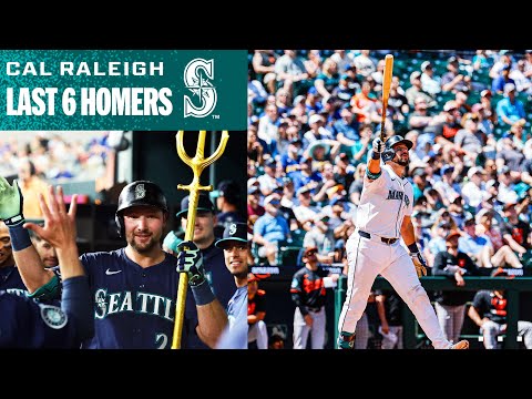 Mariners Cal Raleigh goes NEXT LEVEL with HRs (6 in last week, now at 32 on season!)