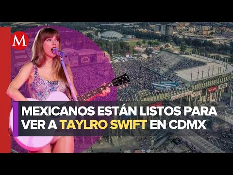 Largas filas previo a show de Taylor Swift en el Foro Sol de la CdMx