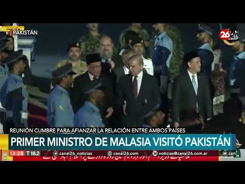 El primer ministro de Malasia llega a Pakistán para discutir los lazos bilaterales