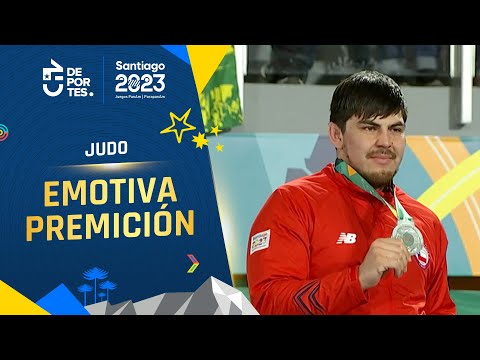 La EMOTIVA PREMIACIÓN de judo con un chileno en el podio - Santiago 2023