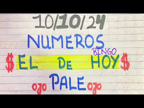 NUMEROS PERFECTO PARA HOY 10/10/24 DE OCTUBRE 2024 , NUMEROS PARA LOTERIAS