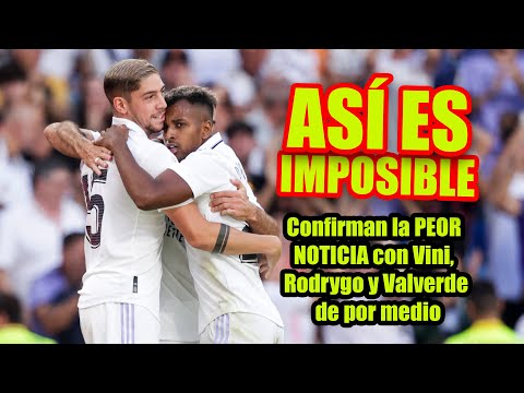 ASÍ ES IMPOSIBLE | Confirman la PEOR NOTICIA con Vini, Rodrygo y Valverde de por medio