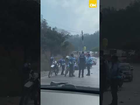 ¡ATENCIÓN! Se reporta accidente de dos motos en el frente al desvío de Tatumbla, #honduras