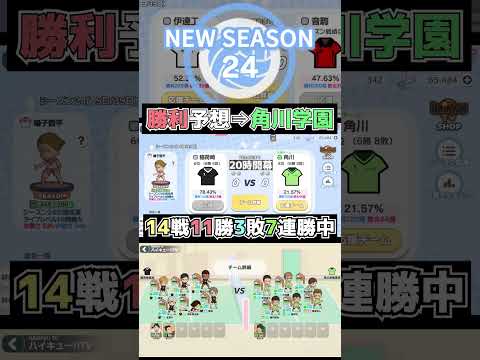 【 #ハイドリ 】ハイキューTV season24 15日目 角川学園 vs 稲荷崎高校 勝利の法則を見つけるシーズン（７連勝中）  #ハイキュー #ytk排球部  #haikyuu #shorts