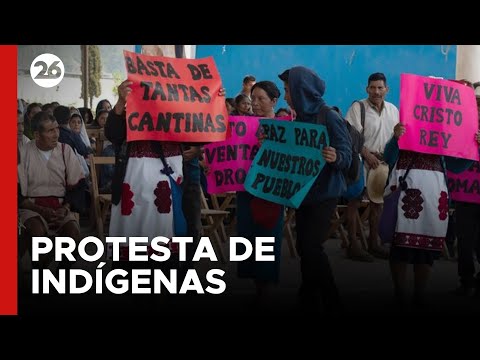 Protesta de indígenas al sur de México: piden un alto al narcotráfico