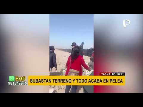FB Tacna: Enfrentamientos durante entrega de predios por subasta pública