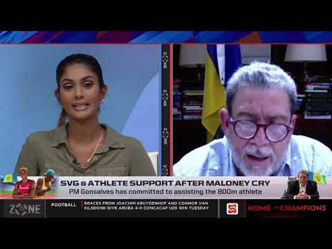 SVG & athlete support after Maloney cry, PM Gonsalves has committed to assisting the 800m athlete