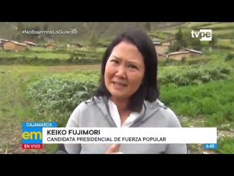 Keiko Fujimori: “Estamos en un tercer lugar y con una tendencia hacia el alza”