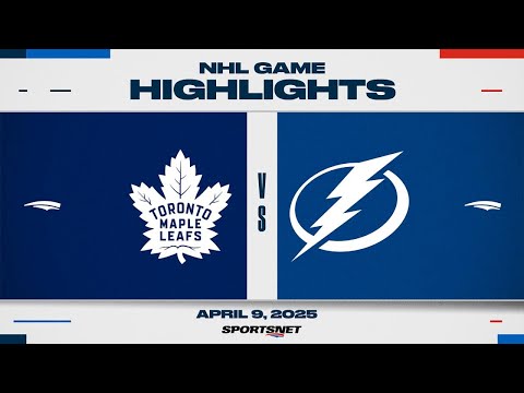 NHL Highlights | Maple Leafs vs. Lightning - April 9, 2025