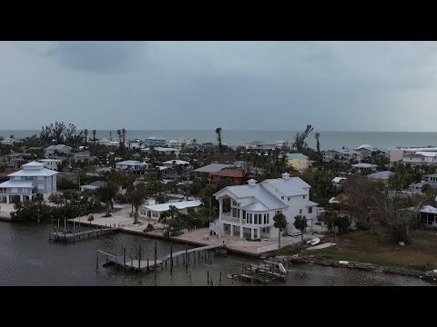 Drone footage shows damage to Manasota Key from Hurricane Milton