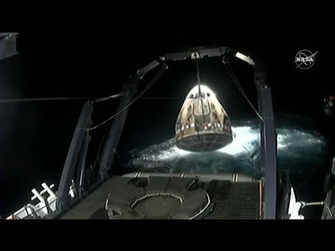 SpaceX capsule with crew recovered from ocean
