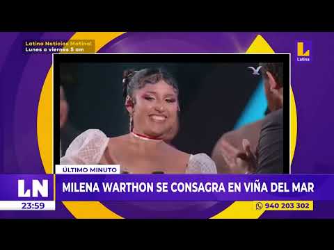 Milena Warthon obtiene la gaviota de plata en Viña del Mar en Chile ?
