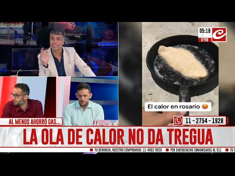 Mostró cómo cocinó una milanesa en la calle por las altas temperaturas y conmocionó a todos