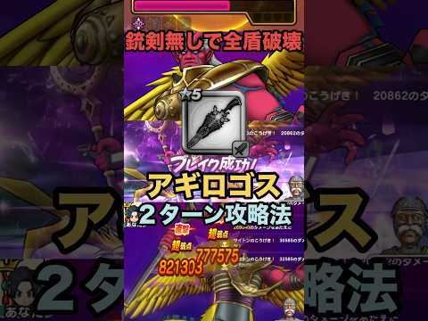 祖竜理の銃剣&堕天の翼爪なし アギロゴス 2ターン攻略法