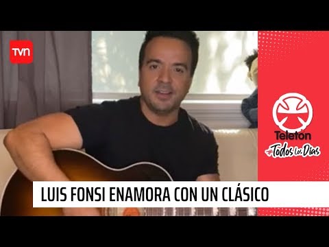 Con guitarra en mano: Luis Fonsi nos enamora con Yo no me doy por vencido  | Teletón 2020